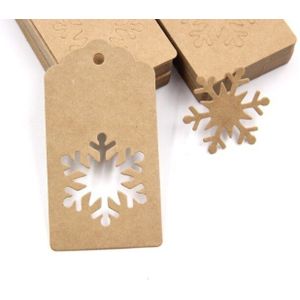 100 Pcs Papier Tags Kraftpapier Tag Hoofd Kerst Label Festival Note Diy Blank Prijs Hang Tag Verjaardag Wedding Party papieren Kaart