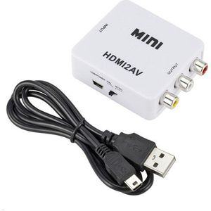 Bundwin Mini Hdmi Naar Rca Av/Cvbs Composiet Video Av Converter Adapter HDMI2AV Voor Tv Vhs Videorecorder Dvd