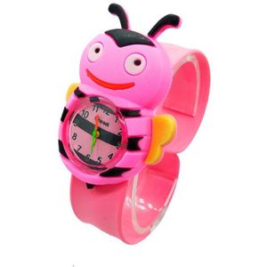 Cartoon Kinderen Horloge Bee Lieveheersbeestje Kever Klapperen Band Kinderen Horloges Voor Jongens Meisjes Christmas Klok Voor Studentenprijs