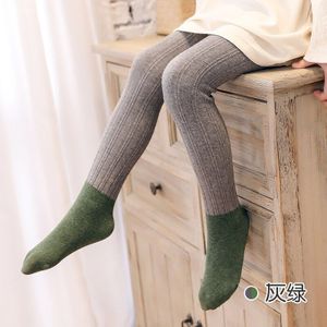 Lente En Herfst Katoen Mode Kleur-Blocking Jumpsuit Kinderen Multi-color High-Density Gebreide Anti-pilling Tweeërlei Gebruik Bestand