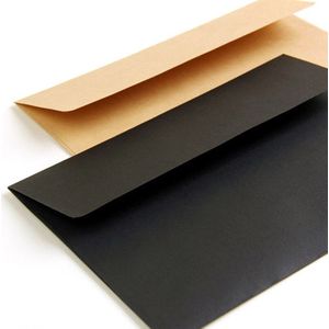 30 stks/pak Retro Kraft Clear Envelop Rode Brief Set Mailers Budget Enveloppen voor Uitnodigingen Vintage Briefpapier Card