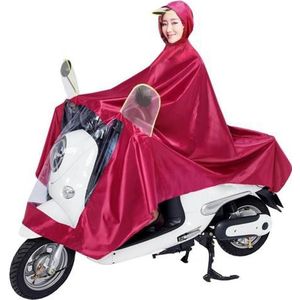 Unisex Elektrische Motorfiets Rijden Regendicht Hooded Regenjas Regen Poncho Cover
