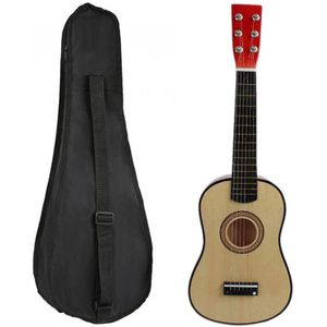 1Pcs 23 Inch Gitaar Mini Gitaar Basswood Met Plectrum String & 1Pcs 23 Inch Black Uke Tas Draagbare ukulele Gig Bag