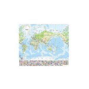 90X90 Cm Mercator Projectie Wereldkaart Geweven Afdrukken Wereldkaart Met Nationale Vlag Voor Onderwijs