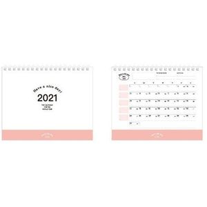 Kawaii Leuke Effen Kleur Kalender Coil Kalenders Schema Creatieve Bureau Tafel Data Herinnering Tijdschema Planner Sl2560