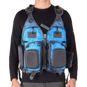 Vissen Zwemvest Multi-Zakken Floatation Vest Volwassenen Drijfvermogen Vest Water Sport Zeilen Jas