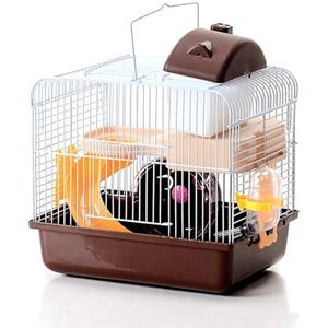 Hamster Kooi Met Accessoires 2-Tier Antislip Kleine Huisdieren Habitat Chinchilla Cave Cavia Egel Huis Hamster Accessoires