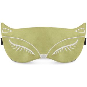 1PC Katoen Slaapmasker Eyepatch Vos Borduurwerk Eyepatch Verstelbare Slapen Aid Blindfold Geen Ijs Zak Travel Slaap Oogmasker