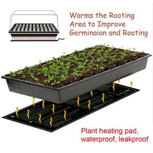 52X24Cm Plant Verwarming Mat 110V/220V Zaailing Bloem Elektrische Deken Waterdicht Warm Duurzaam Hydrocultuur verwarming Pad