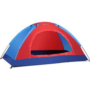 1-2 personen anti-thunder winddicht glasvezel kleurrijke outdoor anti-uv geventileerde luifel compact praktische tenten