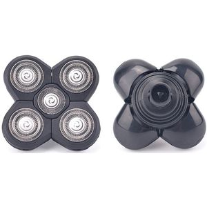 5 In 1 4D Mannen Oplaadbare Bald Head Elektrische Scheerapparaat 5 Scheerhoofden Baard Neus Oorhaar Trimmer Scheermes clipper Facial Brush