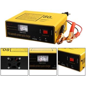 Professionele 140W Volledige Automatische-Beschermen Quick Charger 6V/12V 80AH Automatische Intelligente Auto Batterij Oplader negatieve Puls