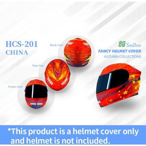Persoonlijkheid Helm Decoratieve Cover Voor Outdoor Motorfiets Atv Go-Kart Skydiving Racing Veiligheid Full-Gezicht Type Helm Accessoires