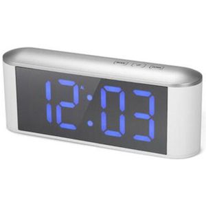 Multi Functie Huishoudelijke LED Digitale Spiegel Klok Elektronische Thermometer Wekker