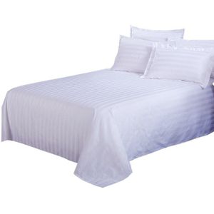 Home Hotel Laken Witte Platte Bladsprei Couvre Drap De Lit Beddengoed Blad Bed Cover Home Textiel 1.2/1.5 /1.8 M Laken