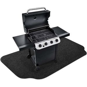 Barbecue Mat Niet-geweven Grill Floor Bbq Outdoor Olie-Proof Milieubescherming Herbruikbare Accessoires Pan Fry Pad Vel bakken