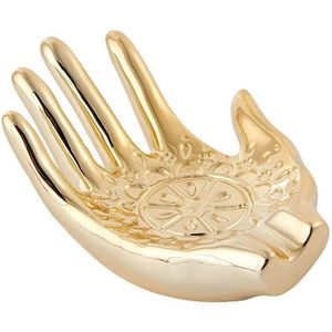 Nordic Ins Keramiek Gouden Palm Sieraden Platen Ketting Display Schotel Oorbellen Ring Opslag Kommen Decoratie Ambachten Decor