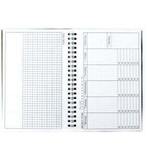 Spiraal A5 Notebook Planner Dagelijks Wekelijks Maandelijkse Papier Organisator Agenda School Office Schema Briefpapier