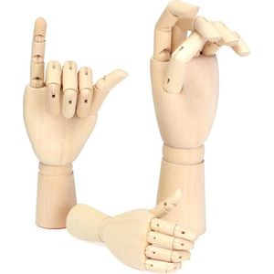 12/10/7 Centimeter Lang Houten Hand Tekening Schets Mannequin Model Houten Mannequin Hand Beweegbare Ledematen Menselijk Kunstenaar Model