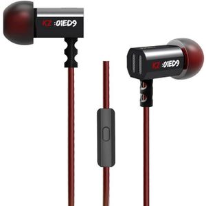 Kz ED9 In Ear Oordopjes Originele Oortelefoon Hifi Dj Oordopje Met Microfoon ED12 ES3 ES4 Zst AS10 ZS3 ZS6 Zsn zst Zsr Aten Zse