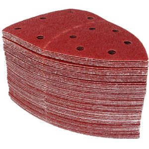 50Pcs Schuren Lakens, Muis Sander Pads Om Fit Bosch Multi-Sander En Alle Oscillerende Multi-tool