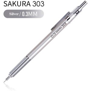 Sakura Metal Shell Schrijftafeltje Automatische Vulpotlood 0.3/0.5 Mm Graphite Opstellen Kantoorbenodigdheden Art Briefpapier XS-303/305
