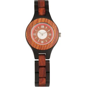 Houten Horloges Mannen Streep Vlek Patroon Bamboe Band Quartz Horloge Natuur Hout Creatieve Sport Klok voor Mannelijke