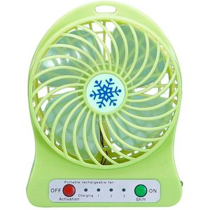 Multifunctionele Lithium Geen Batterij Opladen Elektrische Ventilator Draagbare Outdoor Mini Handheld Fan Snowflake Zonder Batterij