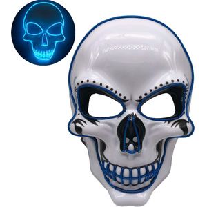 Party Halloween Masker Skelet LED Masker EL-Draad Scary Mask Light Up Cosplay Kostuum Maskerade Maskers Maskers Glow in Het Donker