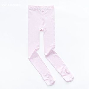 Ywhuansen Pure Kleur Fluwelen Panty Voor Meisjes Zomer Dunne Dansen Panty Kinderen Panty Met Anti-Slip patroon