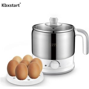 Kbxstart Multifunctionele Elektrische Kookplaat Staal Mini Pot Keuken Multicooker Rvs Rijstkoker Koken Noedels 220V