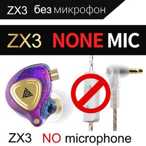 Qkz ZX3 Hifi Subwoofer Sport Hoofdtelefoon In-Oor Draad-Controlled Met Tarwe Mobiele Telefoon Oordopjes Oordopjes Oordopjes Cn (Oorsprong)