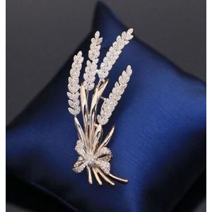 Boom/Bladeren Revers Pin Mannen Vrouwen Boutonniere Stick Pak Kraag Tarwe Oor Broche Goud Zilver Party Bruiloft Unisex broches