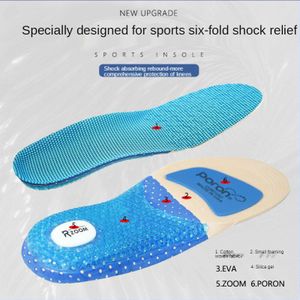 Hoge Elastische Poron Sport Binnenzool Basketbal Voetbal Inlegzolen Zoom Hoge Elastische Verdikking Schokabsorptie Schoenen Voet Pads