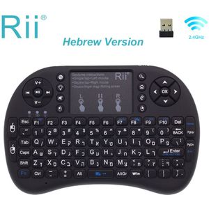 Rii i8+ Mini draadloos toetsenbord 2,4 GHz draadloos toetsenbord met touchpad voor Android TV Box, PC, Laptop, Smart TV, HTPC