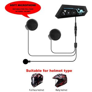 Moto Helm Headset Bluetooth 5.0 Motorfiets Oortelefoons Waterdichte Draadloze Speaker Hoofdtelefoon Handsfree Call Music Play