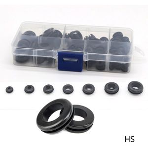 88 Pcs Waterdichte Draad Te Beschermen Tool 7 Maten Set Afdichting Rubber Kabels Grommet Kit Stekkers Dirigent Pakking Ring