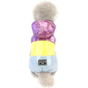 Winter Hond Wasserdicht Regenboog Vier-Legged Gewatteerde Jas Kleding Super Warme Jas Waterdicht Kleding Voor Franse Bulldog