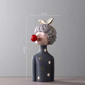 Nordic Meisje Standbeeld Home Decor Hars Moderne Kantoor Woonkamer Sculptuur Decoratieve Beeldjes Voor Interieur Home Decor Accessoires