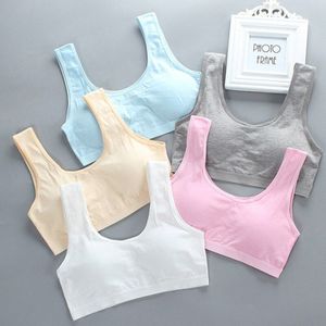 5 Pcs Tiener Kinderen Beha Meisjes Ondergoed Kleding Katoen Tiener Sport Bh Met Borst Pad Puberteit Meisje Opleiding Beha Ondergoed