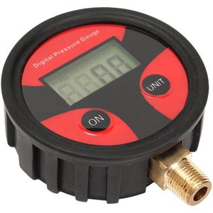 Meetinstrument 0-200PSI Lcd Digitale Band Band Luchtdrukmeter Motorcycle Auto Vrachtwagen Bike 1/8NPT Draad