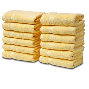 Semaxe Handdoek Set Luxe 100% Katoen Super Absorberende Zachte En Dikke-Een Pak Van 12 Handdoek Set Huishoudelijke Hand handdoek 33*33