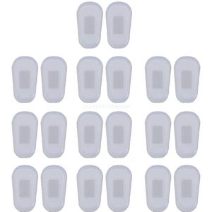 10 Pairs Push-In Lenzenvloeistof Neus Pads Zachte Siliconen Luchtkussen Bril Vervanging Nosepad Anti-Slip Neusbrug pads
