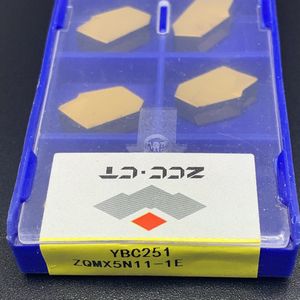 Zcc. Ct ZQMX3N11-1E YBC251 ZQMX4N11-1E YBC251 ZQMX5N11-1E YBC251 ZQMX6N11-1E YBC251 Carbide Single-Hoofd Afgesneden Steekplaten