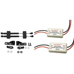 2 Set Auto Accessoires: 1 Set Hydraulische Staaf Lente Shock Bars Bracket & 1 Set Rem Achterlicht Flash Strobe Controller