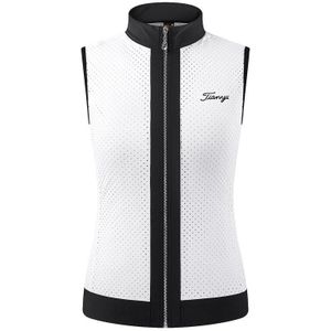 Golf Kleding Vrouwen Vest Lente Mouwloze Tank Tops Volledige Rits Sportkleding Outdoor Team Uniform Slanke Golf Kleding