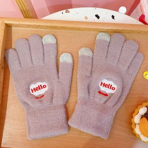 Bentoy Winter Warm Volledige Vinger Handschoenen Voor Korea Meisjes Cartoon Leuke Wanten Vrouwen Dikke Warm Fietsen Rijden Handschoenen