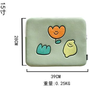 Koreaanse Mode Ipad Pro 11 Laptop Case Citroen Bloem Cartoon 11 13 15 Inch Tablet Beschermende Inner Sleeve Bag Pouch 9.7 &quot;9101