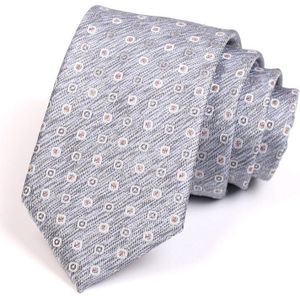 Heren 7Cm Stropdas Mode Formele Stropdas Geweldig Voor Business Work Party Mannelijke Grey Hals Tie met Geschenkdoos