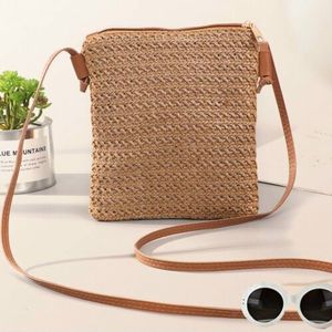 Mode Vrouwen Strozak Zomer Strand Geweven Zak Schoudertas Crossbody Tas Toevallige